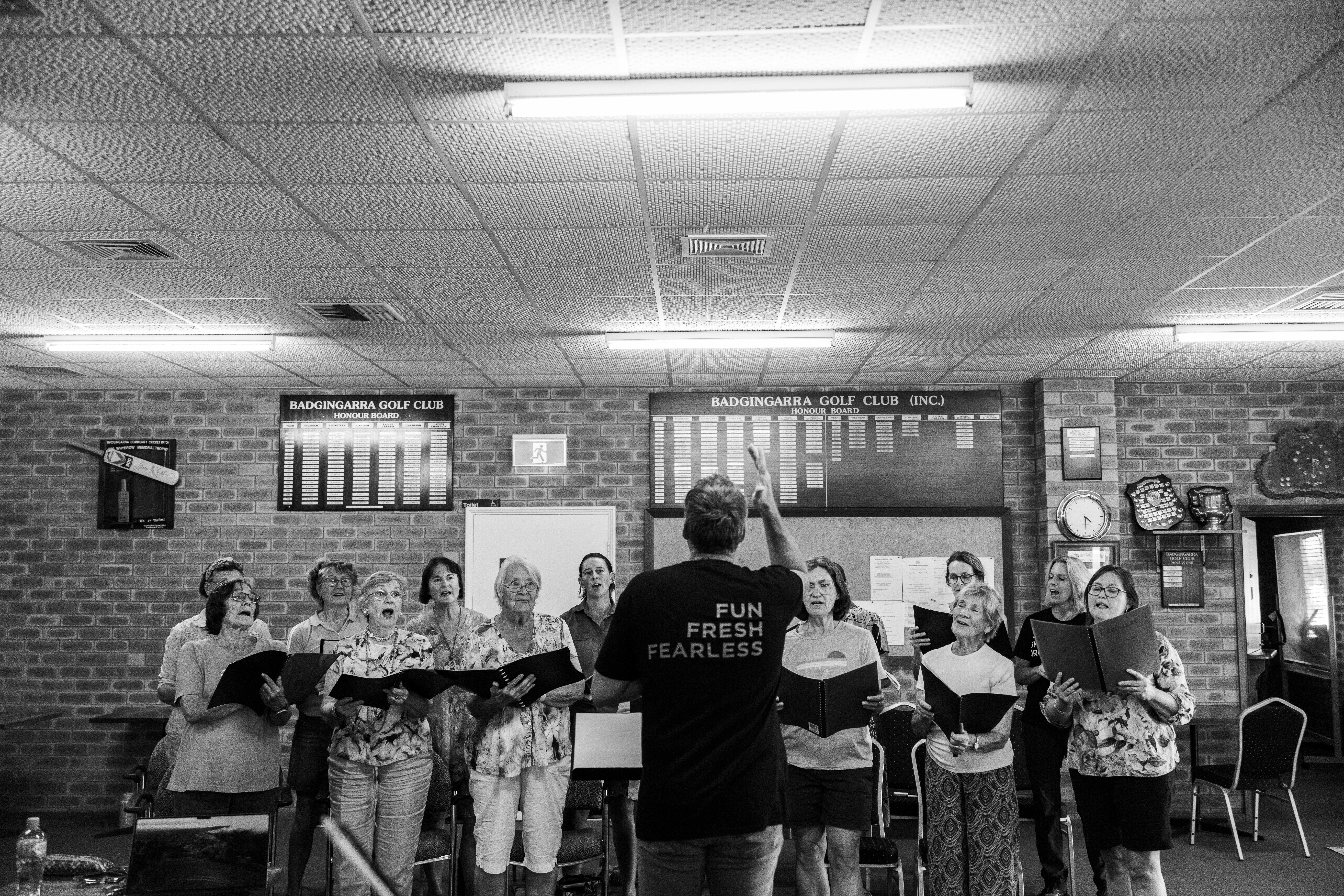 Perth Symphony Singers performing with the community
